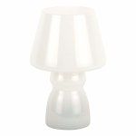 Svetloružová LED stolová lampa so skleneným tienidlom (výška 25,5 cm) Classic – Leitmotiv