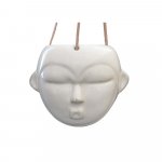 Tmavohnedý závesný kvetináč PT LIVING Mask, výška 15,2 cm