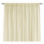 Tyrkysovomodrý záves AmeliaHome Voile Pleat, 160 x 250 cm