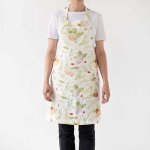 Vianočné ľanová zástera Linen Tales Daily Apron Jingle Bells, 80 x 55 cm