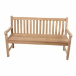 Záhradná trojmiestna lavica z teakového dreva ADDU Solo