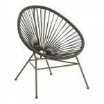 Záhradné kreslo s výpletom vo farbe terakota Kave Home Samantha