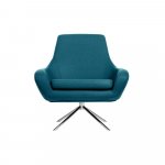 Žlté otočné kreslo Softline Noomi Swivel