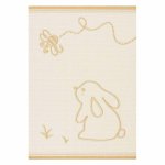 Žlto-béžový antialergénny detský koberec 230x160 cm Rabbit and Bee - Yellow Tipi