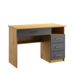 Casarredo OFFICE KIT písací stôl N01, antracit / dub Apalačský, pravý