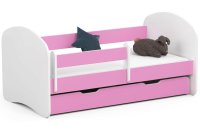 Detská posteľ SMILE 140x70 cm ružová