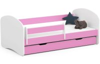  Detská posteľ SMILE 160x80 cm ružová