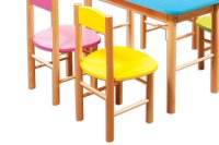 Drewmax AD251 detská stolička, buk/žltá