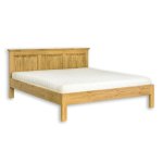 Drewmax LK700 posteľ 160 cm, jasný vosk