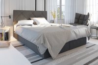 Futura KROSS čalúnená manželská posteľ 140 x 200 cm, COSMIC 160