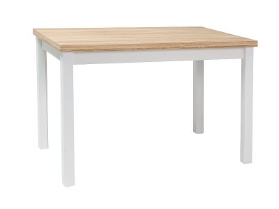 NajlacnejsiNabytok ADAM jedálenský stôl 120x68 cm, dub/biely matný