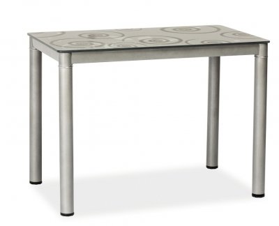NajlacnejsiNabytok DAMAR jedálenský stôl 100x60 cm, šedý