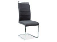NajlacnejsiNabytok H-441 jedálenská stolička, čierna - chróm »
