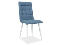 NajlacnejsiNabytok OTTO čalúnená stolička, biela/modrá