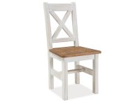 NajlacnejsiNabytok POPRAD drevená stolička, medová/borovicová patina