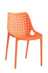 NajlacnejsiNabytok TERRY plastová stolička, oranžová »