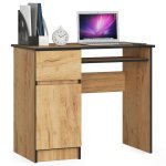  Písací stôl PIKSEL 90 cm ľavý - remeselný dub