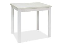 Signal ADAM jedálenský stôl 90x65 cm, biely matný