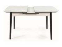 Signal APOLLO jedálenský stôl, biela matná / čierna