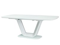 Signal ARMANI 160 jedálenský rozkladací stôl, biely