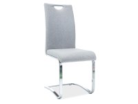 Signal H-790 jedálenská stolička, chróm, šedá