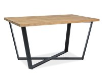 Signal MARCELLO, jedálenský stôl 150 x 90, dub, čierna