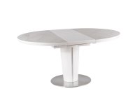 Signal ORBIT, jedálenský stôl, mramor, biela matná