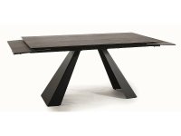 Signal SALVADORE jedálenský stôl 180, hnedá / čierna