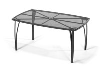 VerDesign ANTVERPY záhradný kovový stôl, čierny