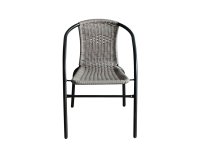 VerDesign BASILEJ záhradná stolička, šedý ratan
