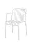 VerDesign GARDIN záhradná stolička, biela