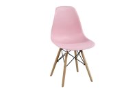 VerDesign Moderná stolička CINKLA II, buk/ružová