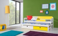 ArtBed Detská drevená posteľ s prístelkou NATU I Prevedenie: Morenie - Farba