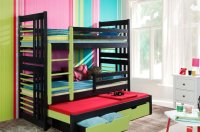 ArtBed Detská poschodová posteľ s prístelkou Roland III Prevedenie: Morenie - Farba