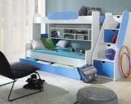 ArtBed Detská poschodová posteľ SEGAN Farba: Modrá