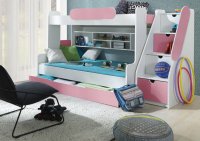 ArtBed Detská poschodová posteľ SEGAN Farba: Ružová