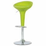 AUTRONIC AUB-9002 LIM barová stolička, plast zelený/chróm