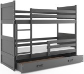BMS Detská poschodová posteľ RICO | sivá 80 x 190 cm Farba: Sivá