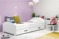 BMS Detská posteľ s prístelkou LILI 2 Farba: Biela - biela