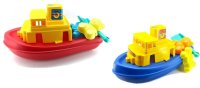 Detská loď s formičkami 45cm - červená