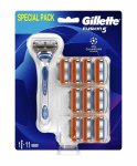 GILLETTE FUSION STROJCEK+11NH SPECIAL PACK