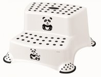 Keeeper Stolička - schodíky s protišmykovou funkciou - Panda, biely