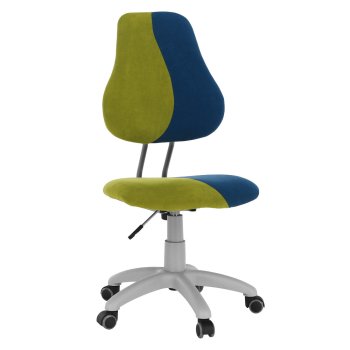 KONDELA Rastúca otočná stolička, zelená/modrá/sivá, RAIDON