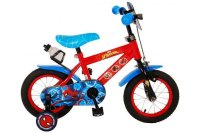 VOLARE - Detský bicykel Spider-Man – chlapčenský – 12 palcový – modrý/červený