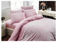 Homeville Povlečení 100% bavlna Pink powder se dvěma povlaky na polštář - 140x220 / 50x70+70x90