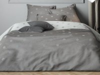 Mistral Home povlečení bavlněný satén Luna Grey šedá - 140x220 / 70x90 cm