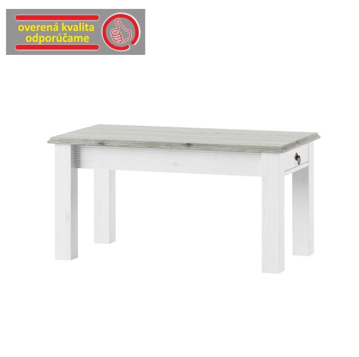 Konferenčný stolík, biela, LIONA LM 97