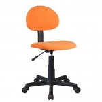 Kancelárska stolička, čierna/oranžová, SALIM