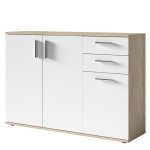 Komoda, dub sonoma/biela, METRIS TYP 2