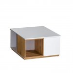 Konferenčný stolík, orech select/biela, KNOX E13